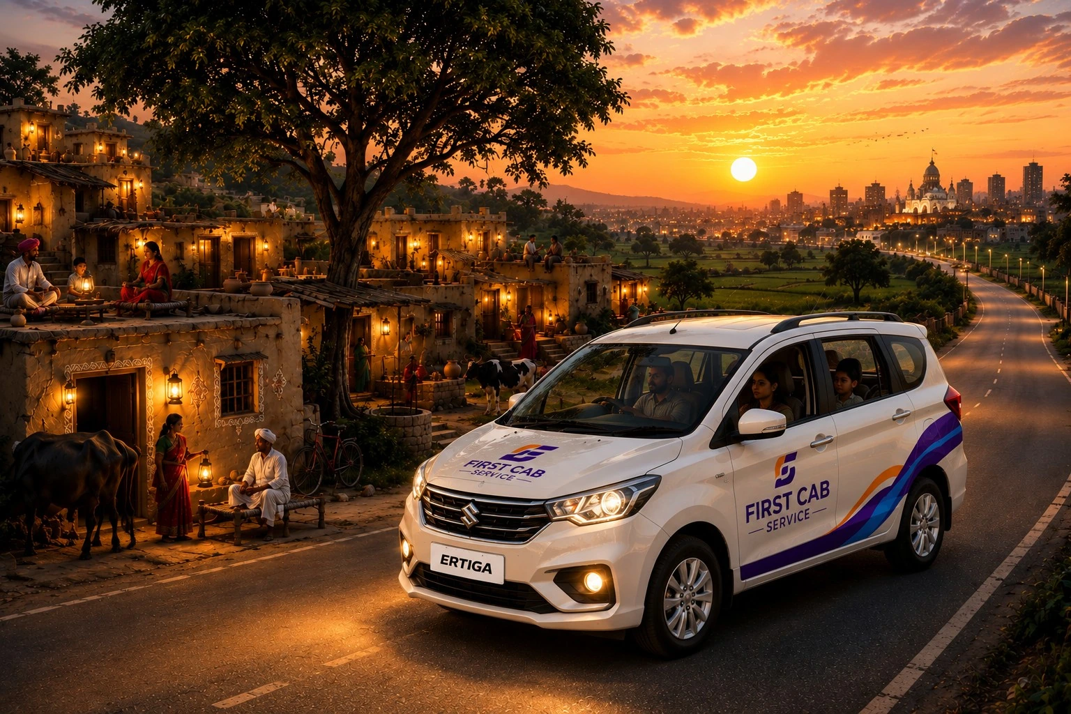 Ertiga SUV taxi for family and group outstation travel