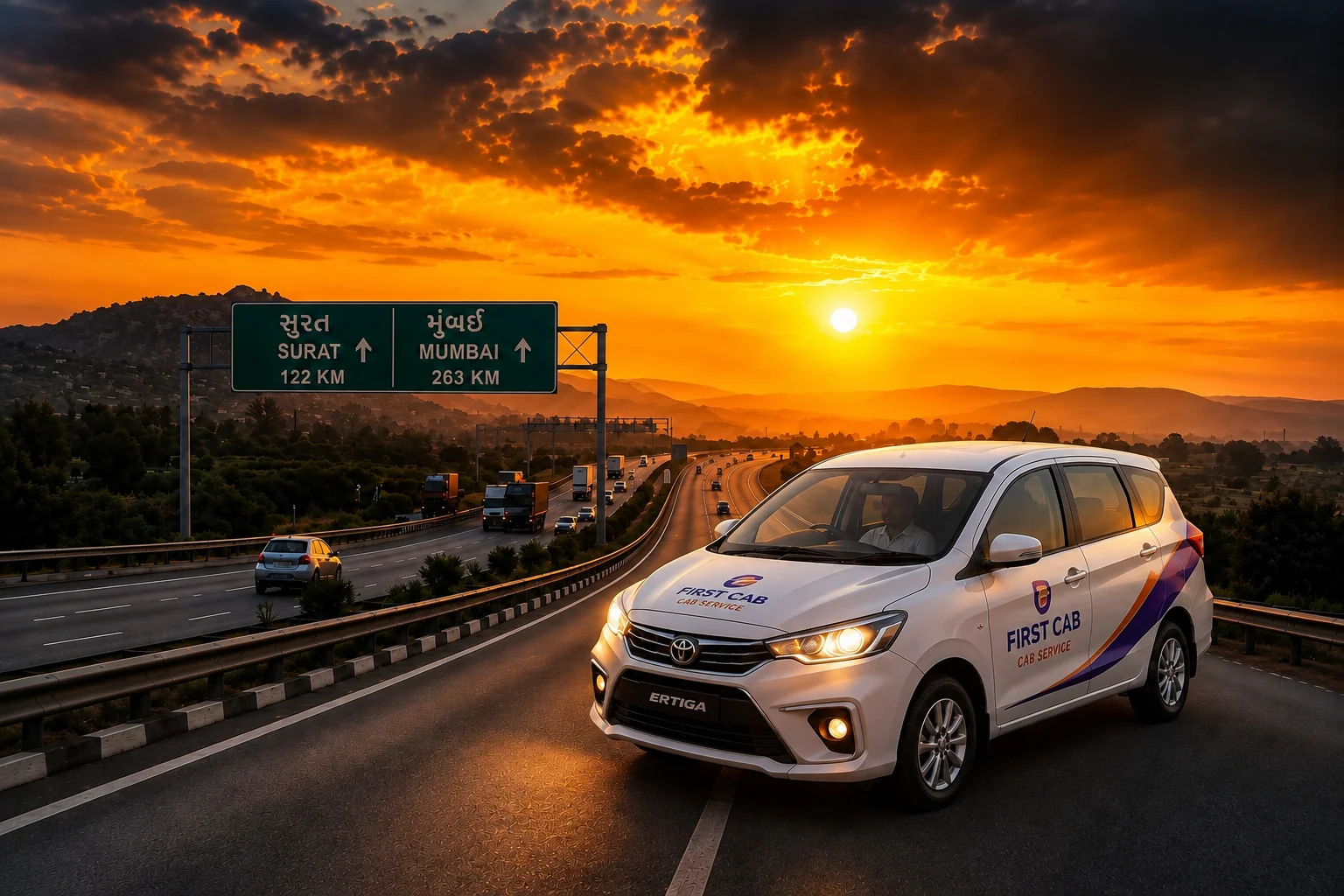 Surat to Mumbai one way taxi booking service